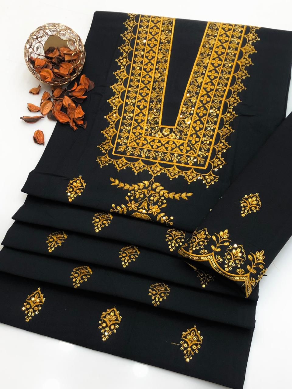 Premium Embroidered 2 Piece Suit D-06