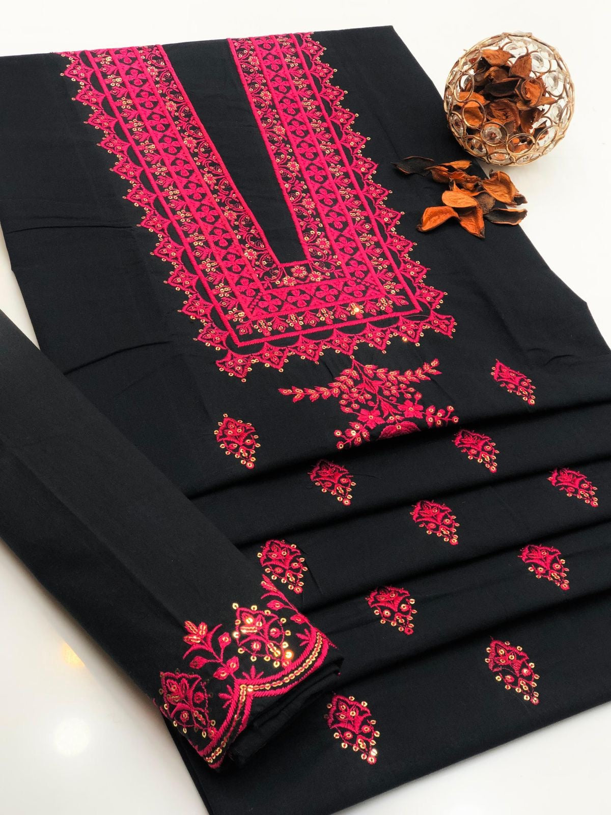 Premium Embroidered 2 Piece Suit D-05