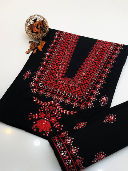 Premium Embroidered 2 Piece Suit D-02