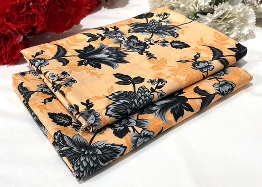 Ladies 2-Piece – Micro Polo Cotton with Floral Print | D-105
