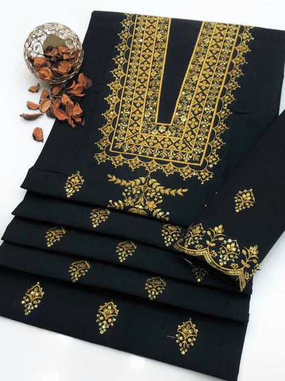 Premium Embroidered 2 Piece Suit D-03