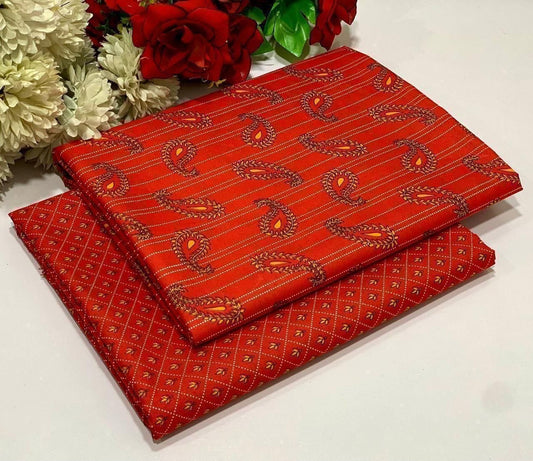 Ladies 2-Piece – Micro Polo Cotton with Floral Print | D-014