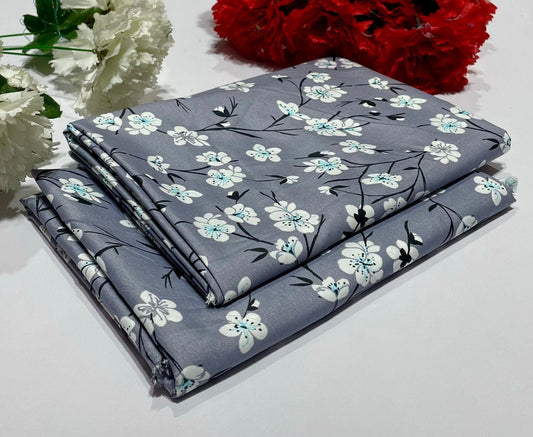 Ladies 2-Piece – Micro Polo Cotton with Floral Print | D-125