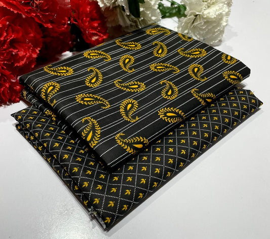 Ladies 2-Piece – Micro Polo Cotton with Floral Print | D-051