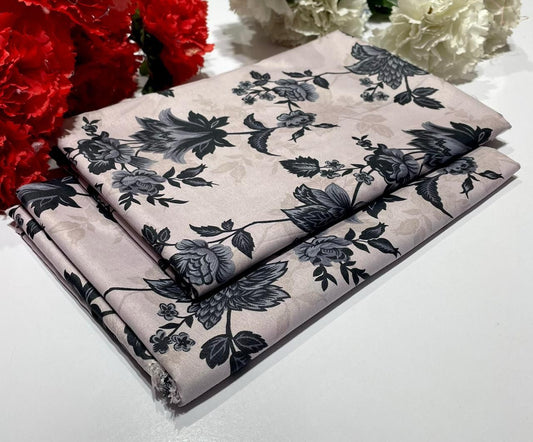 Ladies 2-Piece – Micro Polo Cotton with Floral Print | D-065