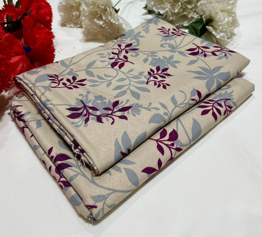 Ladies 2-Piece – Micro Polo Cotton with Floral Print | D-076