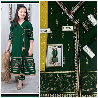 Kids Embroidered Lawn 3-Piece Suit – Summer Collection D-13