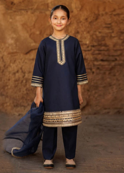 Kids Embroidered Lawn 3-Piece Suit – Summer Collection D-26