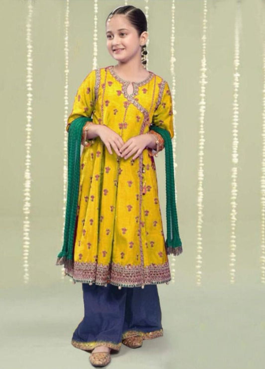 Kids Embroidered Lawn 3-Piece Suit – Summer Collection D-07