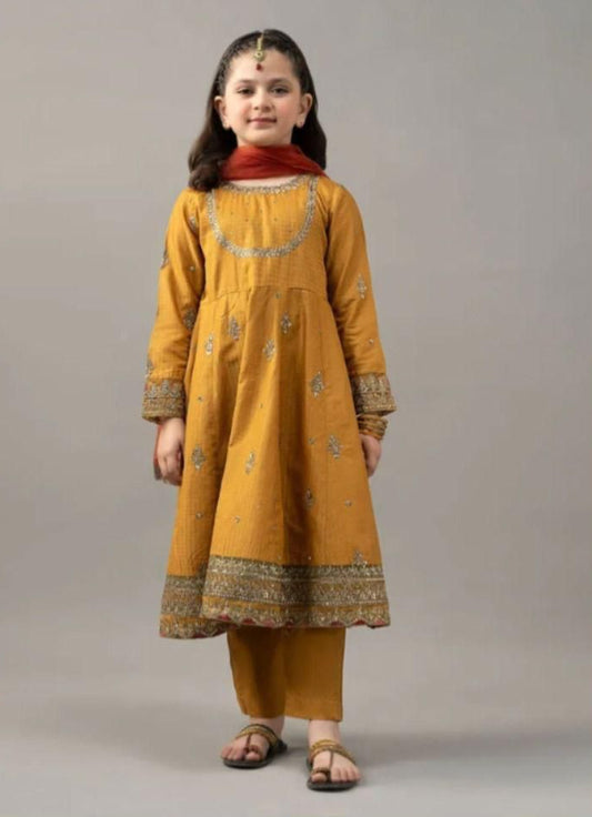 Kids Embroidered Lawn 3-Piece Suit – Summer Collection D-33