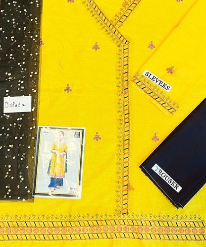 Kids Embroidered Lawn 3-Piece Suit – Summer Collection D-07