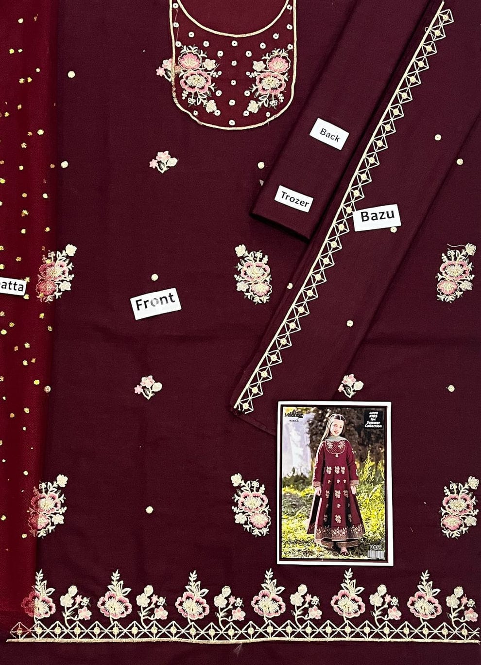 Kids Embroidered Lawn 3-Piece Suit – Summer Collection D-28