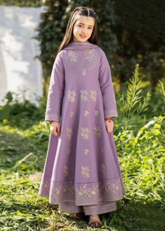 Kids Embroidered Lawn 3-Piece Suit – Summer Collection D-24