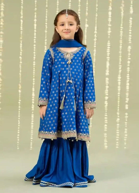 Kids Embroidered Lawn 3-Piece Suit – Summer Collection D-15