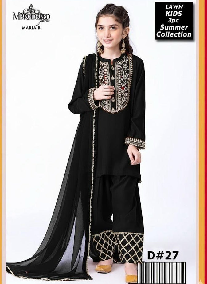 Kids Embroidered Lawn 3-Piece Suit – Summer Collection D-23