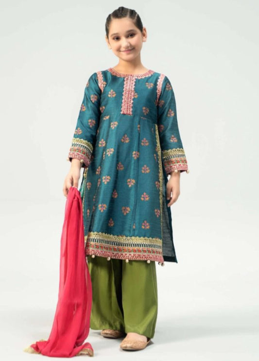 Kids Embroidered Lawn 3-Piece Suit – Summer Collection D-25