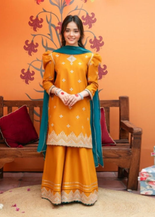 Kids Embroidered Lawn 3-Piece Suit – Summer Collection D-09