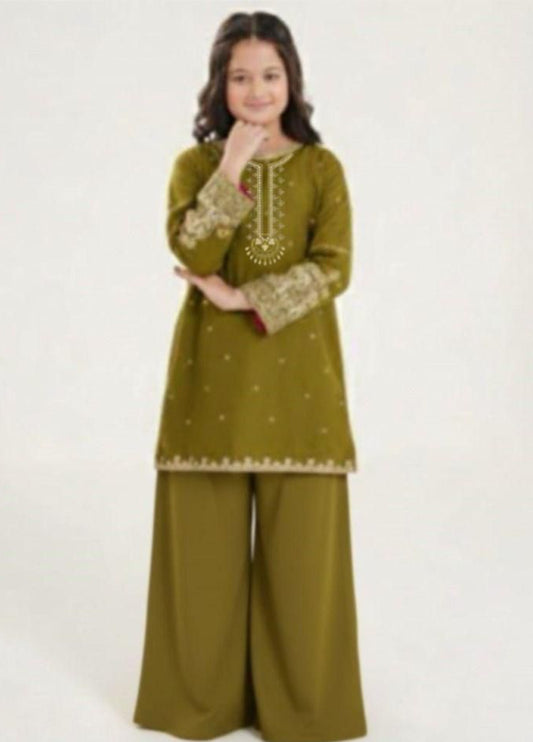 Kids Embroidered Lawn 3-Piece Suit – Summer Collection D-32