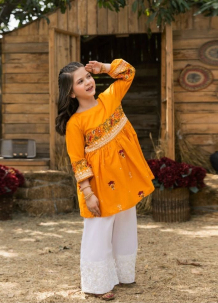 Kids Embroidered Lawn 3-Piece Suit – Summer Collection D-10